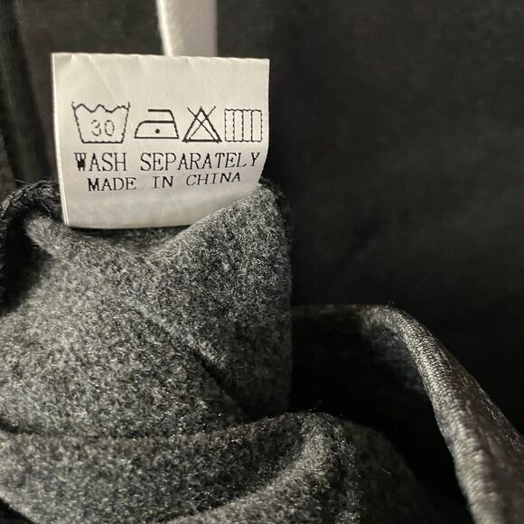 Barlver NWOT Black & Gray Striped Quarter Zip Pullover Hoodie Size S - Picture 5 of 11